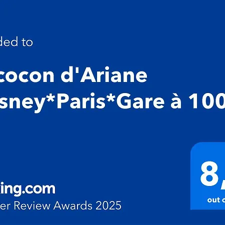 Le Cocon D'ariane *disney*paris*gare A 100m* Apartamento Chessy (Seine-et-Marne)